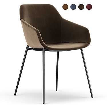 Elegant Vienna Chair 3D model image 1 