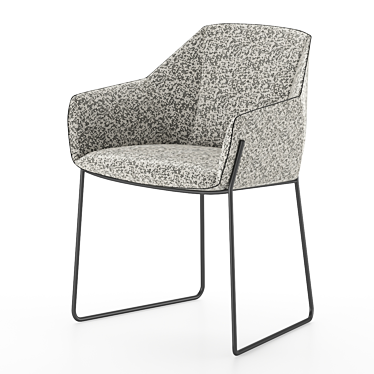 Compact and Comfortable Nido Chair 3D model image 1 