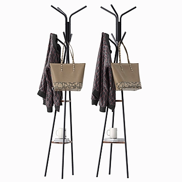 Modern Valdosta Coat Rack 3D model image 1 