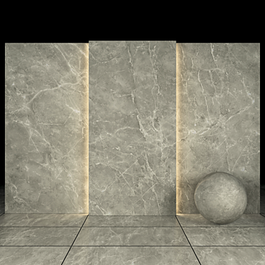 Gray Marble Texture Collection 3D model image 1 