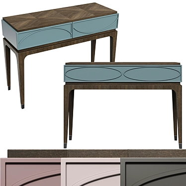 Majorelle Console - Elegant and Versatile Furniture 3D model image 1 