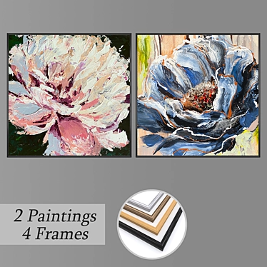 Artistic Wall Decor Set 3D model image 1 