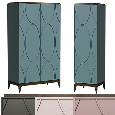 Majorelle Deluxe Wardrobe - Elegant and Functional 3D model image 1 