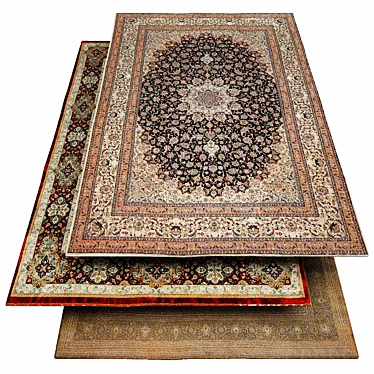 Luxurious Persian Nain Rug 3D model image 1 