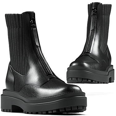 Stylish Winniford Boot: High-Quality 3D Model 3D model image 1 