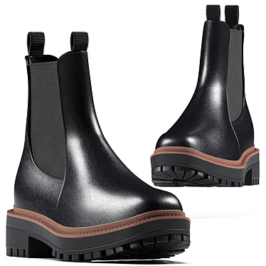 Laguna Boot: High-Quality, Non-Overlapping Polys 3D model image 1 