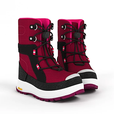 Cosy Kids Winter Boots 3D model image 1 