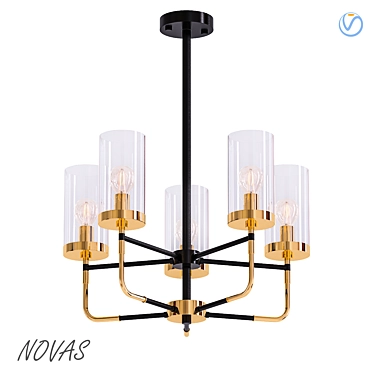 Modern Novas Lighting Fixture 3D model image 1 