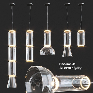 Elegant Illumination: Noctambule Suspension 3D model image 1 