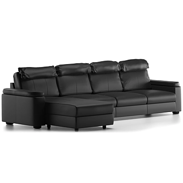 Modern LIDHULT Sectional: Stylish & Spacious 3D model image 1 
