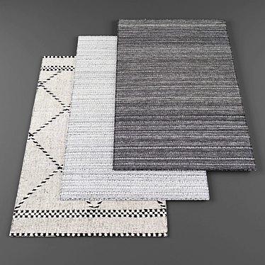 High Resolution Random Rugs Pack 3D model image 1 