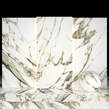 Aged Elegance: Old Stain Marble 3D model image 1 