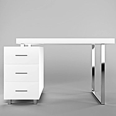 Ashby Writing Desk: Sleek and Stylish Home Office Essential 3D model image 1 