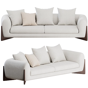 Porada Softbay: Stylish Comfort for Any Space 3D model image 1 