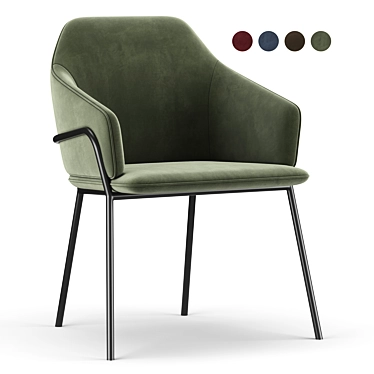 Elegant Stanley Dining Chair 3D model image 1 