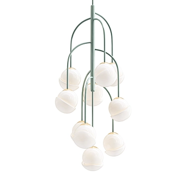 Blossoming Elegance Chandelier 3D model image 1 