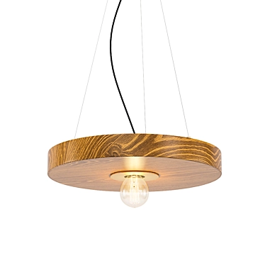 Sleek Nighttime Pendant Light 3D model image 1 