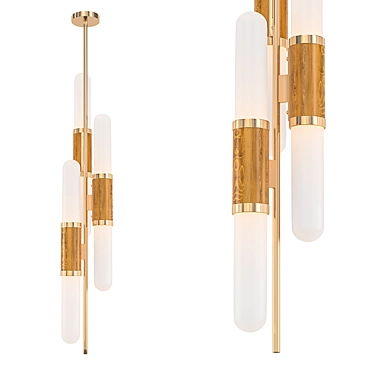 Sensational Frost Brass Pendant 3D model image 1 