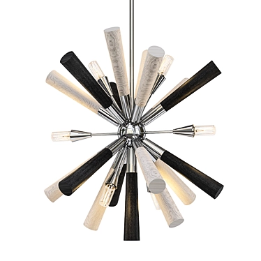 SOLARA Chandelier: Timeless Elegance Illuminated 3D model image 1 