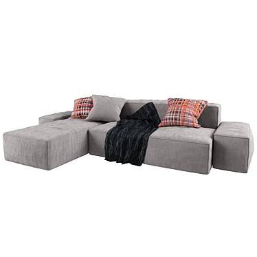 Elegant Living Divani Sofa | Luxury Design 3D model image 1 