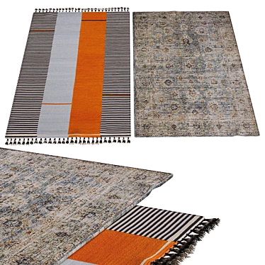 Stylish Interior Carpets 3D model image 1 