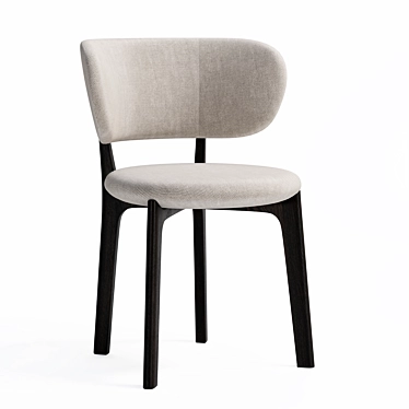 Modern Richmond Mesh Dining Chair 3D model image 1 