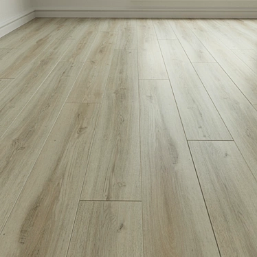 Premium Oak Laminate Flooring 3D model image 1 