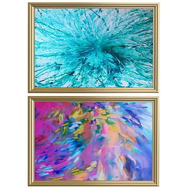 Abstract Wall Art 3D model image 1 