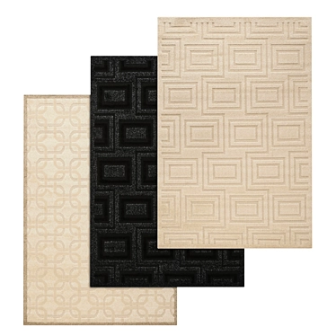 High-Quality Carpets Set 3D model image 1 