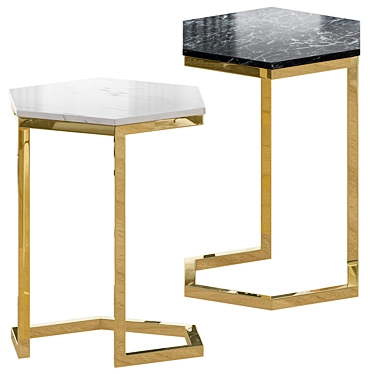 Margaux Laptop Table: Sleek and Functional 3D model image 1 