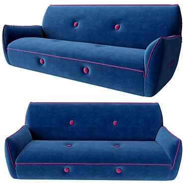 Explosion of Color: Egoitaliano's Yuki Sofa! 3D model image 1 