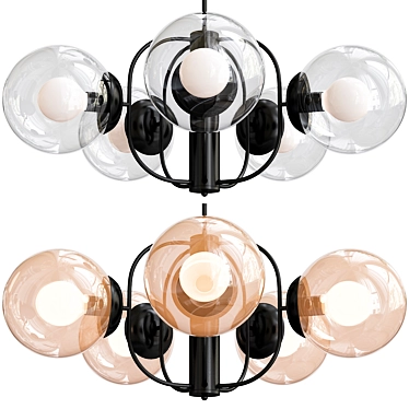 Industrial Loft Style Chandelier 3D model image 1 