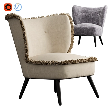 AM.PM Franck Armchair: Elegant and Cozy 3D model image 1 