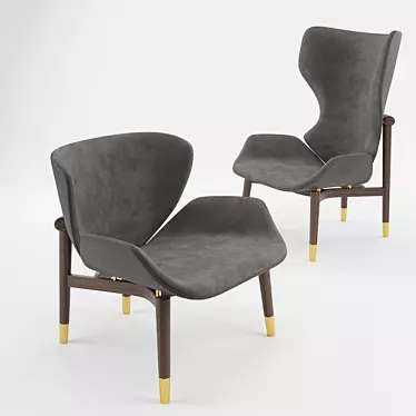 Luxury Jorgen Armchair: Exquisite Design for Ultimate Comfort 3D model image 1 