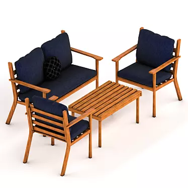 Koctas Coffee Garden Seating: Elegant and Spacious 3D model image 1 