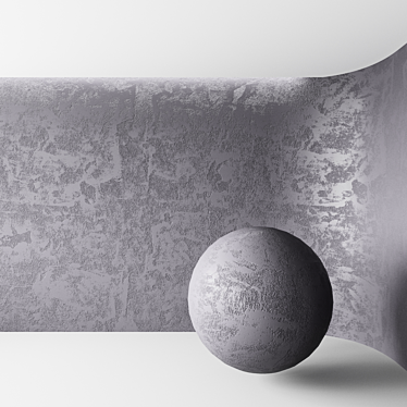 Customizable Concrete Plaster: Perfect PBR Material 3D model image 1 