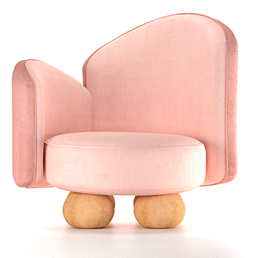 Cozy Embrace Armchair 3D model image 1 