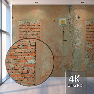 Seamless Old Brick Wall 1001 3D model image 1 