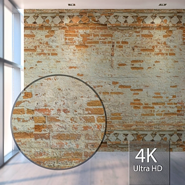 Title: High-Resolution Seamless Brick Wall 3D model image 1 