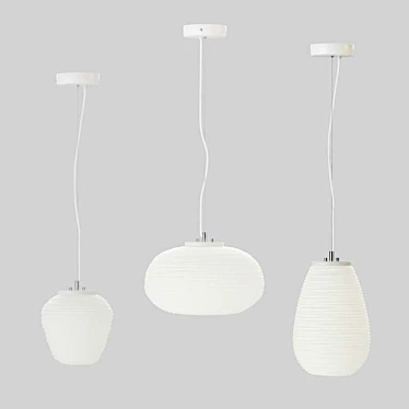 Luminous Comfort Pendant Lights 3D model image 1 