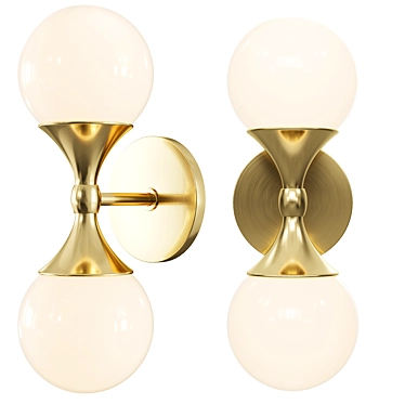 Astoria Wall Sconce: Elegant & Efficient 3D model image 1 