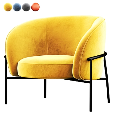 Sleek PARLA Rimo Chair: Modern Design 3D model image 1 
