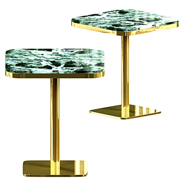 Sophisticated Marble Bistro Table 3D model image 1 