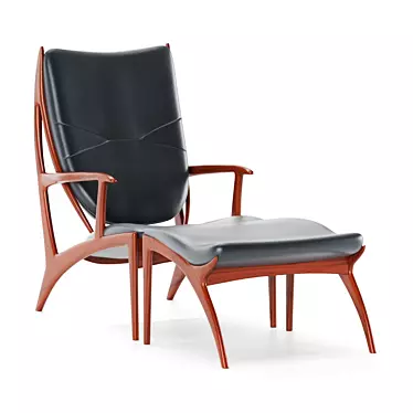 Elegant Guest Chair: Stylish and Comfortable 3D model image 1 