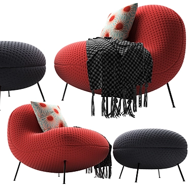 Cozy Baba Armchair: ultimate comfort and style 3D model image 1 