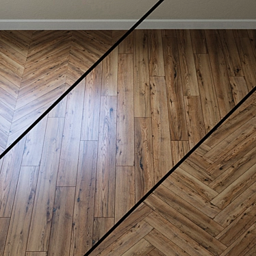 Copperhead Oak Parquet Flooring 3D model image 1 
