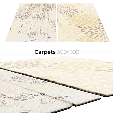 Stylish Interiors with Carpets 3D model image 1 