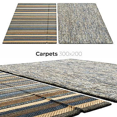 Stylish Interior Carpets 3D model image 1 