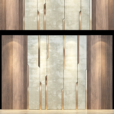 Modern Wall Panel No.156 3D model image 1 