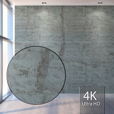 Seamless Plaster Textured Wall 3D model image 1 